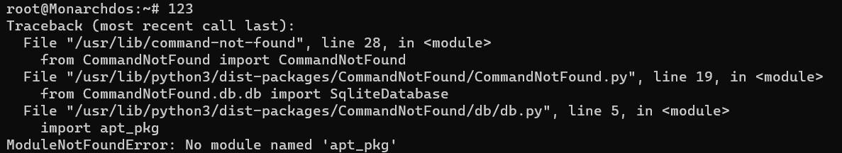 解决Ubuntu输入未知命令报错ModuleNotFoundError: No module named ‘apt_pkg’-吾爱博客